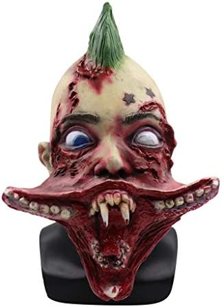 Lookhy👿 Halloween Full Head Mask Latex Scary Toothy One eyed person Mask Horror Creepy Face Mask Scary Movie Character Adults Cosplay Costume Props Toy