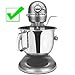 SideSwipe flexible silicone edge beater attachment for KitchenAid 4.5-5 Qt bowl-lift stand mixer, blue