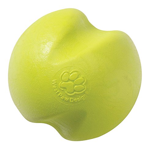 West Paw Zogoflex Jive Durable Nearly Indestructible Dog Ball Chew-Fetch-Play Dog Toy, 100% Guaranteed Tough, It Floats!, Made in USA, Small 2.6-Inch, Granny Smith - Thumbnail 6