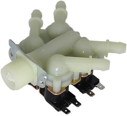 -3/4" DC12V Four Way Inlet Water Solenoid Valve for Washing Machine,Drinking Fountain,etc,Nomally Closed,Plastic