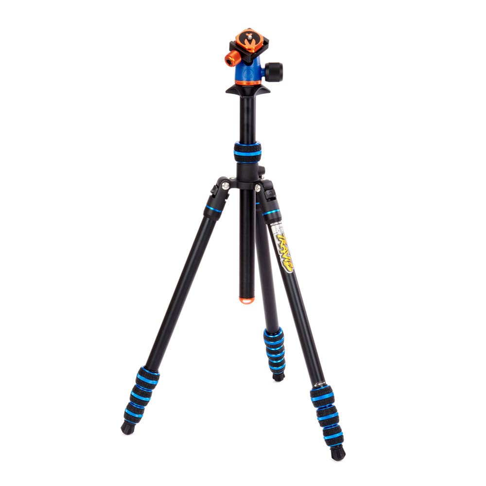 3 Legged Thing Punks Travis 2.0 Magnesium Alloy General Use Tripod - Adjustable, Multi-use Camera Tripod with Three Detachable Legs4885868 (Blue)
