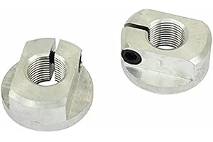 EMPI 9616 Link Pin Billet Aluminum Spindle Nuts w/ Built on Thrust Washer & Allen Screws - VW Dune Buggy Bug Ghia Baja
