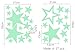 Creative Luminous Stars Skin Wall Sticker Decorative Glow in the Dark, Decor Removable Art Mural Baby Nursery Room