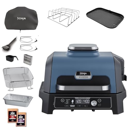 Ninja Woodfire Pro Connect XL Elektrischer BBQ Smoker Grill, App-Steuerung