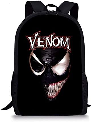 Cool Comics Venom Backpacks School Bags Schoolbags for Girls Boys Orthopedic Packbag Book Bag E