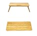 Large Lap Desk Ucharge Portable Adjustable  Bamboo Laptop Desk Table Breakfast Serving Bed Tray with Tilting Lockable Legs Top Drawer