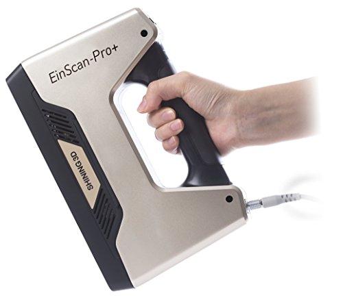 EinScan-Pro+ with R2 Function Multi-Functional Handheld 3D Scanner, White Light, 4 Scan Modes, 0.05 mm Accuracy 550,000 Points/Sec Scan Speed, Industrial Level Handheld 3D Scanner for Design Research