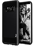 Galaxy S8 Plus Case, Tauri [Shock Absorbent] Slim Brush Texture Hybrid Defender Armor Protective Case Cover For Samsung Galaxy S8 Plus - Black