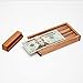 Bits and Pieces – Magic Money Puzzle Box for Adults – Wooden Brain Teaser ATM Puzzle Box - Hidden Compartment Case for Money Gifts – 8” x 3-5/8