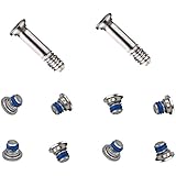 QNINE Replacement Screws Set for Macbook Air 13 inch A1369 A1466 2010-2017, 10pcs Unibody Bottom Case Cover P5 Pentalobe Repair Replacement Notebook Laptop PC Computer Screw