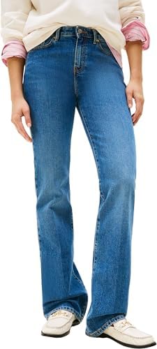 Jeans FLO Bootcut Feminino Talha Média, Azul (FLO), 24W/28L