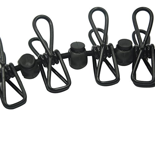 image for iSuperb 2Pack Travel Elastic Adjustable Clothesline Retractable Windpr