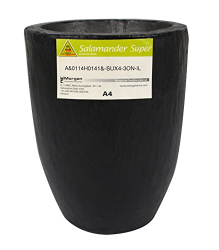 A4-5.6 Kg Salamander Super Clay Graphite Crucible for Precious Metal Melting Casting Gold Brass Silver Refining