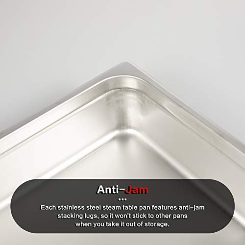 image for Stainless Steel Steam Table Pan Full Size,ATOSA A2006 Stainless Steel 