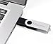 Maxonor 128GB USB 2.0 Flash Drive Metal Swivel Pen Drive Memory Stick Thumb Drives (128GB, Black)