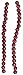 Kurt Adler TN0066/BURG Kurt S. Adler 9-Foot Wood Beaded Burgundy Garland, Multi