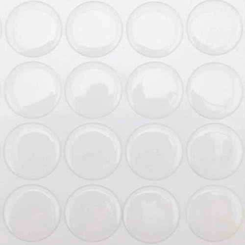 Yoogeer 100Pcs 1" Round Stickers 3D Clear Epoxy Adhesive Circles Bottle Cap Anti-Scratch, 1 inch (2.54cm) with 1.5mm thickness - Image 3