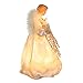 Kurt Adler 10-Light 9-Inch Ivory and Gold Angel Treetop