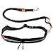 2D LOGISTIC Hands Free Dog Leash for Running & Walking - Two Pouches. Premium Retractable Reflective Bungee Leash, Medium and Large Dogs