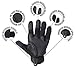 HIKEMAN Full Finger Touch Screen Tactical Military Gloves Hard Knuckle Gloves for Hunting Shooting Motorcycle Cycling Hiking