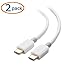 Cable Matters 2-Pack USB C to USB C Cable (USB Type C Cable / USB-C Cable) in White 3.3 Feet for Samsung Galaxy S9/S8/Note 8, LG G6/V30, Nintendo Switch, Google Pixel/Nexus 5X/6P and More