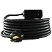 Conntek Rubber SJOOW 10/3 NEMA 10-30P 3 Prong Dryer Rubber Extension Cord, 25-Feet
