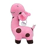 SMTSMT Giraffe Dear Soft Plush Toy Animal Dolls Baby Kid Birthday Party Gift-Pink