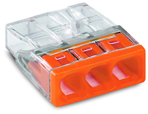 WAGO connection terminals 2273-203, Orange, 100 Pieces