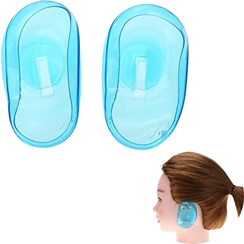 Ear Cover Ear Protection Hair Dye Shield Protect Pro Salon Clear Silicone 1 Pair/set - Thumbnail 4