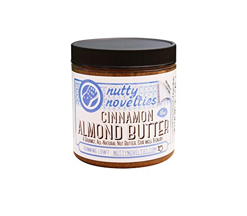 Nutty Novelties Cinnamon Almond Butter - High Protein, Sweet Almond Butter - All-Natural, Light Almond Butter Free of Cholesterol & Preservatives - Pure Almond Butter - 8 Ounces