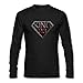 HJGBEDS Mens King 23 Diamond Fire Net Long Sleeve Tees Medium Black