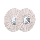 8" White Airway Buffing Wheel,5/8'' Arbor Hole,16