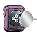Compatible Apple Watch Band with Protector 38mm, MAIRUI Bumper Case Shockproof Rugged with Silicone Strap for Apple Watch Series 3/2/1, iWatch Sport/Edition/Nike+ (Purple)