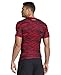 Under Armour Men's Beast Compression Shirt, Red/White/Black, Large