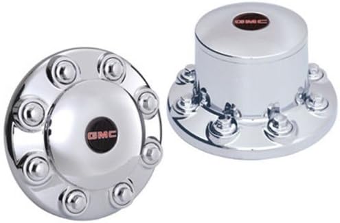 GMC Topkick Aluminum Wheel Trim Center Cap Kit Chrome fits 1990-2010 19.5" Alcoa Wheels