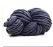 Zituop Super Chunky Roving Bulky Yarn for Hand Knitting Crochet, 250g, 8.8 Ounze (Dark Grey)