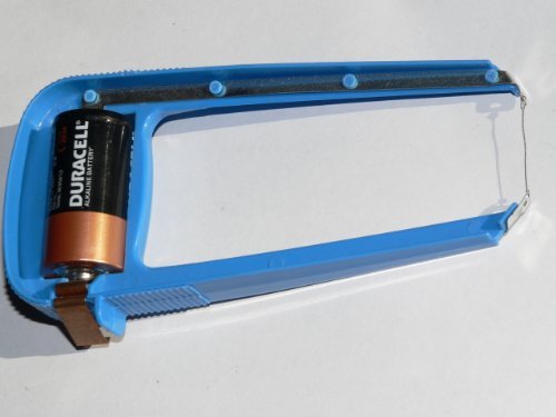 Crafters Hotwire Foam Styrofoam Hot Wire Cutter Knife Operated on One Dry C Cell Battery Great for Hobby RC Model or Arts And Crafts Projects