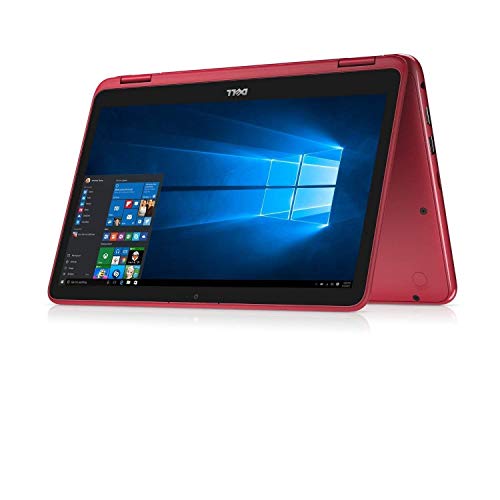 Dell Inspiron 11.6in 2 in 1 HD Touchscreen Laptop/Tablet – AMD Dual-Core A6-9220e 4GB DDR4 32GB SSD Bluetooth 802.11bgn HDMI HD Webcam USB 3.1 Win 10-Red (Renewed)