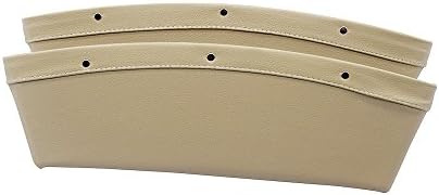 Marivon Car Gap Organizer Seat Console Car Storage Box 2 Pack(Beige)