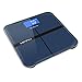 Hippih Digital Body Weight Bathroom Scale with Step-On Technology Measures Weight 400lb/180kg AAA Glass Square 004 (Blue)