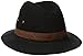 Dorfman Pacific Men's One-Piece Canvas Faux Leather-Trim Safari Hat