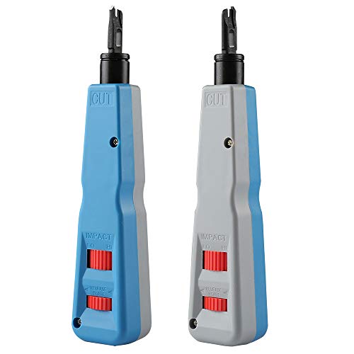 Solsop Punch Down Tool With 110 And Krone Blade, 5Pack RJ45 Cat6