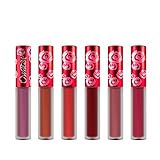 Ownest 5 Colors Matte Liquid Lipstick Waterproof Long Lasting Pigmented Lip Gloss Set5PCS/Set