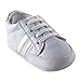 Luvable Friends Unisex Baby Crib Shoes, Silver Sneaker, 6-12 Months