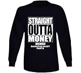 Straight Outta Money Daihatsu Hijet Car Lover Enthusiast Long Sleeve T Shirt XL Black