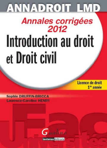 Introduction au droit et droit civil