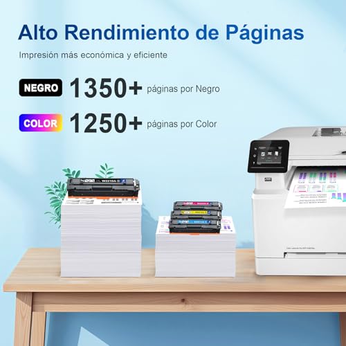 207A Toner with Chip Compatible with HP 207A 207X for HP Color LaserJet Pro MFP M283fdw M283fdn M283cdw M282nw M255dw M255nw W2210A W2211A W2212A W2213A Black Cyan Yellow Magenta