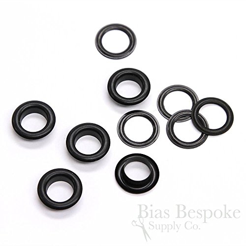 Set of 144, EBEN Size #2 Grommets (16.5mm), Black Plated