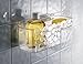mDesign Pebbles Bathroom Suction Shower Caddy Organizer Basket for Shampoo, Conditioner, Soap - Clear