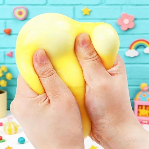 Butter Squishy, Sensory Cheese Block Slow Rise Squishy, Adults Soft Novelty Rebounding Sensory Theme Cheese Butter Stress Balls, (a Set of 2pcs) (C)